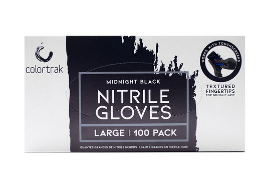 MIDNIGHT BK NITRILE GLOVES 100PK